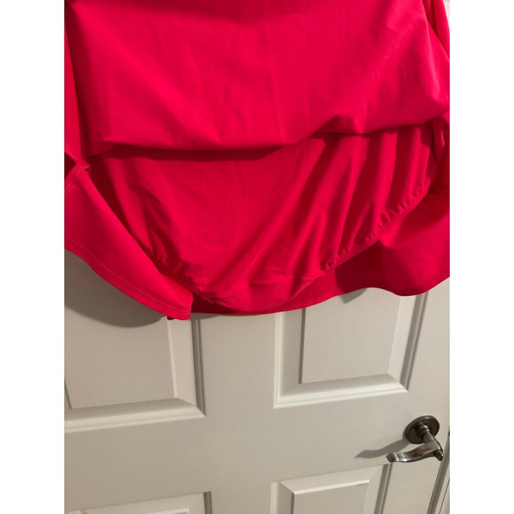 Cacique New Swim Skirt Built in Brief Full Coverage Hot Pink Plus Size 24 - Picture 6 of 8